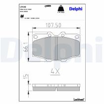 Juego pstillas de freno delanteras Toyota Recambio