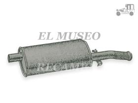 Silencioso trasero Renault 18 GTS hasta 1981 Recambio