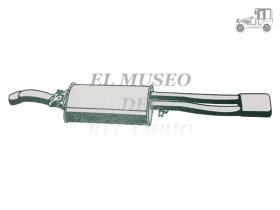 Silencioso trasero Seat Toledo 1,8 16v 2.0GT 2.0 16v Recambio