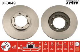 Juego discos de freno Isuzu Campo, Tropper, Opel Frontera Recambio