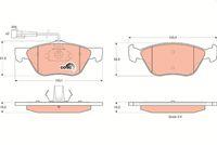 Juego pstillas de freno delanteras Recambio