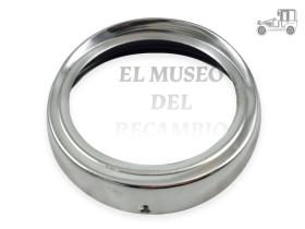 Bisel de faro con visera Seat 600 D (aluminio) MUSEO