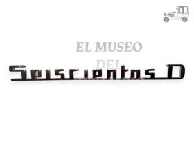 Anagrama de salpicadero Seiscientos D MUSEO