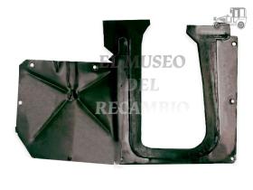 Chapa cubre cárter metálica completa Seat 600 MUSEO