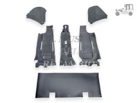 Juego de alfombras de suelo de goma Seat 600 D E L Recambio