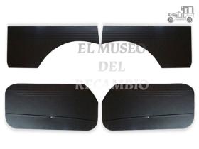 MUSEO JT600D - Juego de tapizados negros Seat 600 D