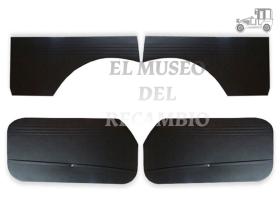 Juego de tapizados negros Seat 600 D MUSEO