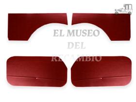 MUSEO JT600DB - Juego de tapizados burdeos Seat 600 D