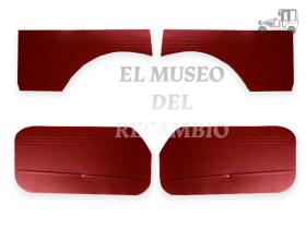 Juego de tapizados burdeos Seat 600 D MUSEO