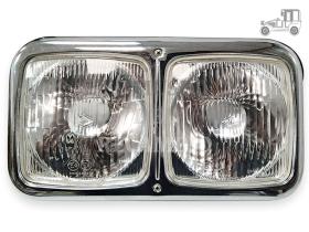 Faro doble derecho completo cromado universal Recambio