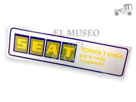 Pegatina adhesivo Seat técnica y línea Seat Clásico