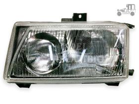 Óptica de faro izquierdo H1+H1 Seat Seat Ibiza y Cordoba 94- Recambio