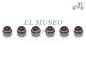 Juego 6 retenes de válvula Audi, Seat, Skoda y Volkswagen Recambio