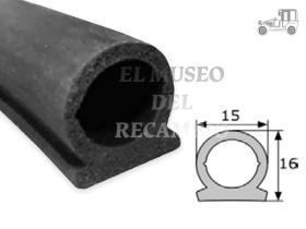 Goma contorno puerta para pegar Recambio