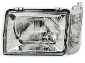 Óptica de faro izquierdo Seat Marbella H4 con piloto blanco IPARL