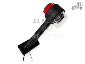 Piloto universal rojo-blanco c/brazo goma inclinado 191 mm Recambio