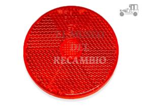 Réflex rojo redondo adhesivo 60mm Recambio