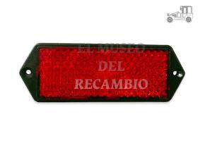 Réflex rojo rectangular 125X50mm Recambio