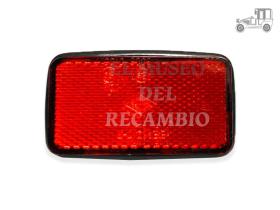 Réflex rojo rectangular 85X48 2 tornillos Recambio