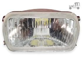 Óptica de faro rectangular foco europeo Ebro F108 Recambio