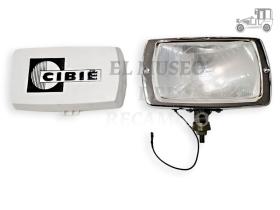 Óptica de faro antiniebla Cibie rectangular con tapa 175 Recambio