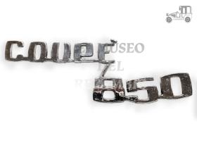 Anagrama trasero Seat "COUPÉ 850" Seat Clásico