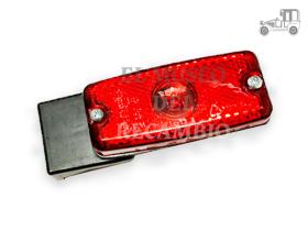 Piloto rojo universal posición 87x38 mm cogida vertical Iluminación