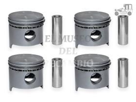 Juego de pistones con tacón Seat 850 65+020mm Seat Clásico
