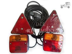 Kit iluminación trasera 12V remolque universal .