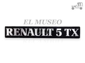 Anagrama trasero RENAULT 5 TX Renault Clásico