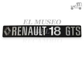 Anagrama trasero con emblema Renault 18 GTS Renault Clásico
