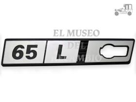 Anagrama izquierdo de aleta Seat Ritmo "65 L" Seat Clásico