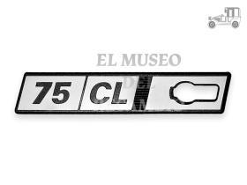 Anagrama izquierdo aleta Seat Ritmo "75CL" Seat Clásico