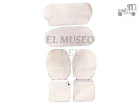 Juego fundas de asiento beige polipiel Seat 600 D-E-L MUSEO