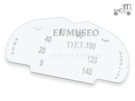 Cristal de cuadro cuentakilómetros Seat 600 140 km dinamo MUSEO