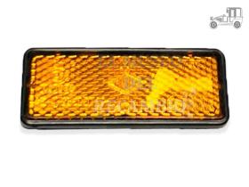 Réflex rectangular ámbar borde negro y tornillo 75X30 Iluminación