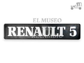 Anagrama Renault 5 pegado Renault Clásico