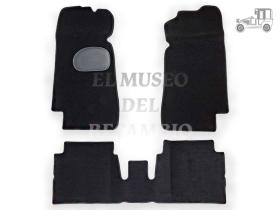 Juego de alfombras de moqueta negras Seat 124 Seat Clásico