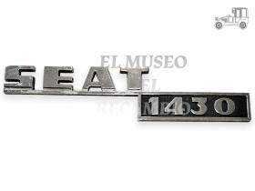 Anagrama trasero "SEAT 1430" Seat Clásico