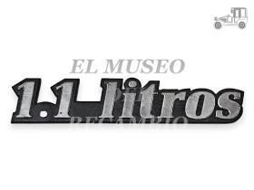 Anagrama trasero adhesivo Renault 1.1 litros Renault Clásico