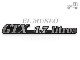 Anagrama trasero adhesivo Renault GTX 1.7 litros Renault Clásico