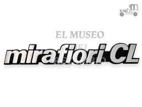 Anagrama trasero metálico Seat 131 "mirafiori CL" Seat Clásico