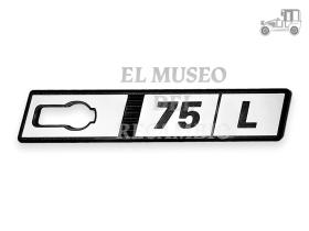 Anagrama derecho lateral Seat Ritmo ""75L"" Seat Clásico