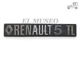Anagrama trasero Renault 5 TL con emblema Renault Clásico