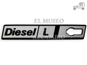 Anagrama Seat Ritmo "Diesel L" lateral izquierdo Seat Clásico