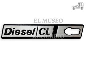Anagrama Seat Ritmo "Diesel CL" aleta izquierda Seat Clásico