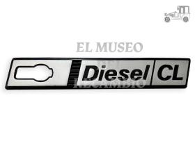 Anagrama Seat Ritmo "Diesel CL" aleta derecha Seat Clásico