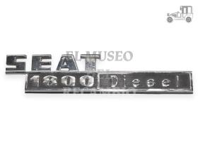 Anagrama "SEAT 1800 Diesel" Seat Clásico