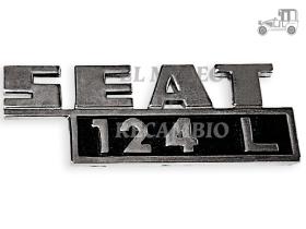 Anagrama trasero "Seat 124 L"  1971- Seat Clásico