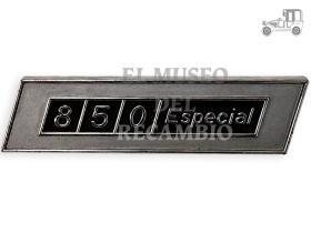Anagrama bandeja Seat "850 Especial" Seat Clásico